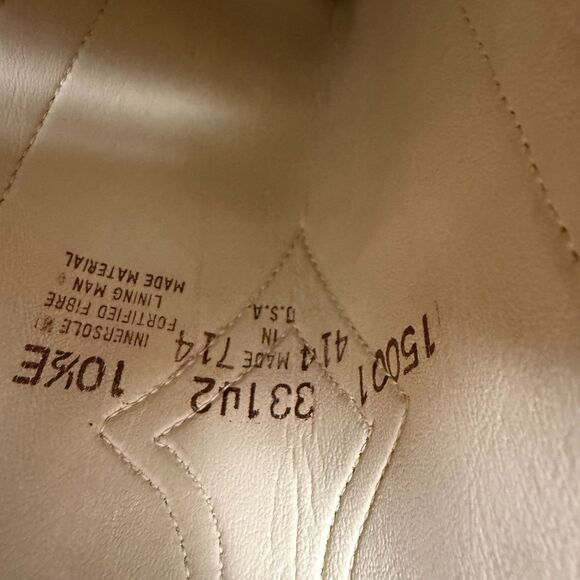 Cowboy Boots Acme Dodge City Square Toe Size 10 1/2 1970s 1980s leather main image 4